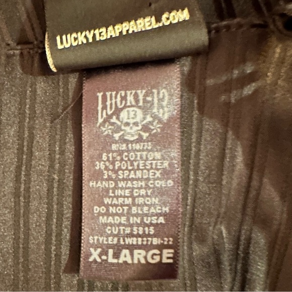 Lucky Thirteen Black Satin Pin Up Pencil Dress Size XL - Picture 7 of 11